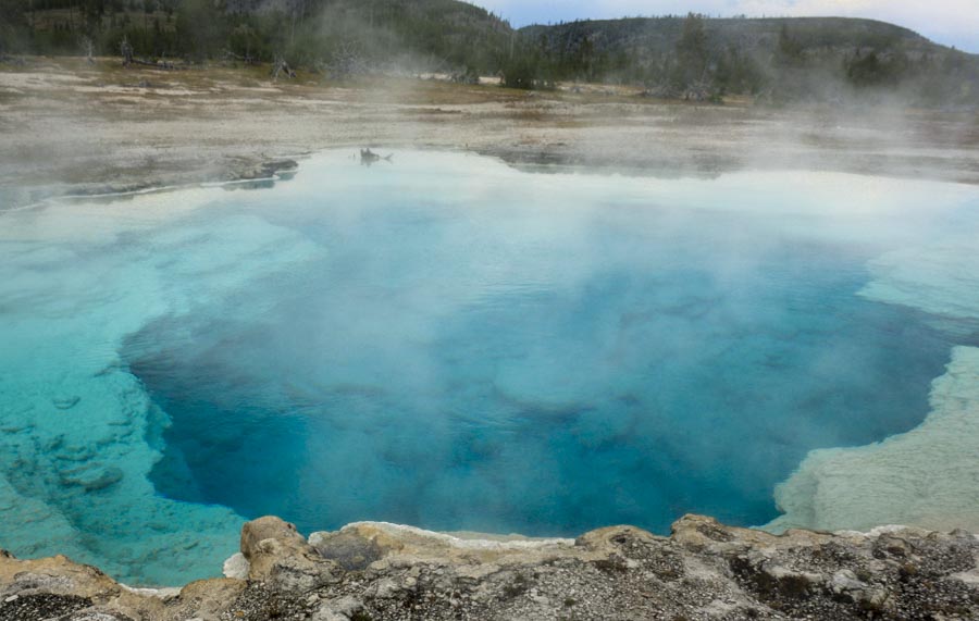 Sapphire Pool in Yellowstone national park
