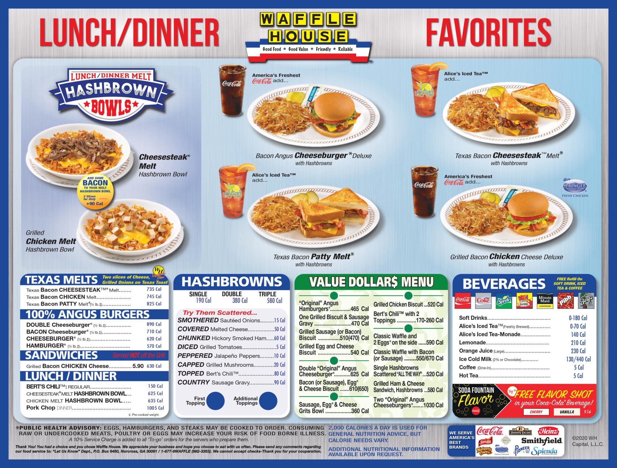 waffle house menu and specials