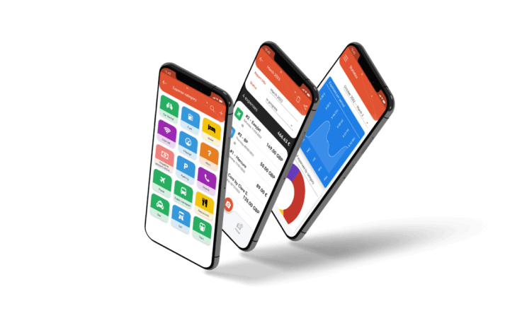 Tres moviles con applicacion N2F