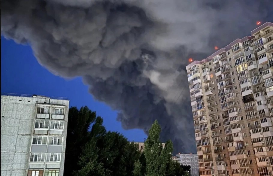 Fire reported at Russian oil refinery over 6,000km from Ukraine as Wildberries hit
