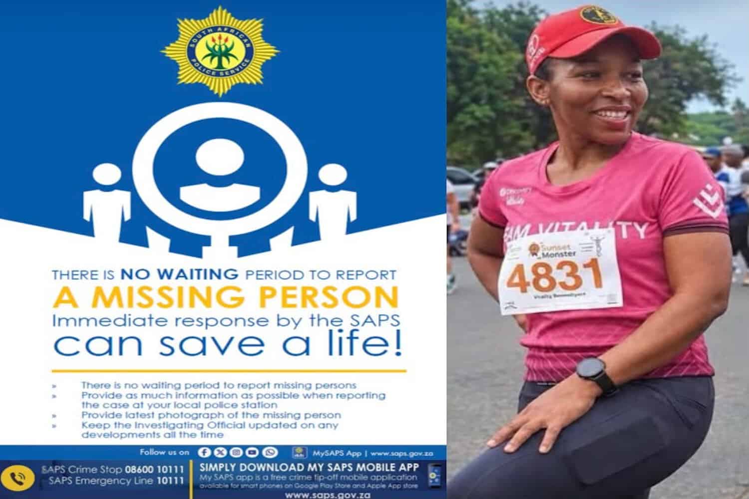 Missing Kempton Park runner family waiting to ID body as SAPS warns women