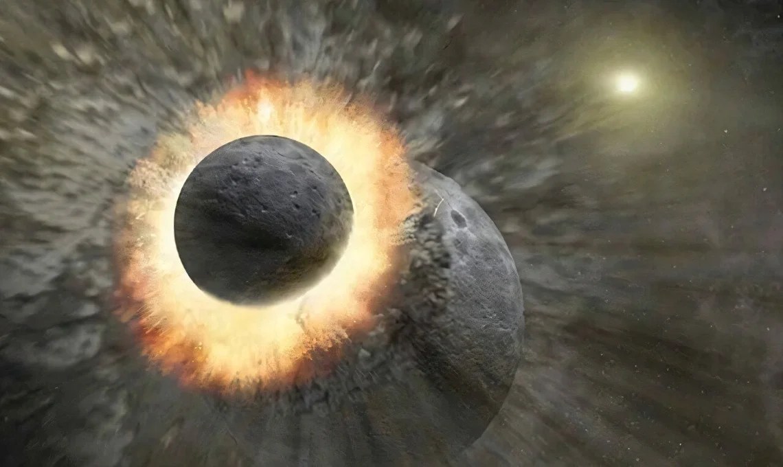 Moon May Have Formed Intact Hours After Theia Impact