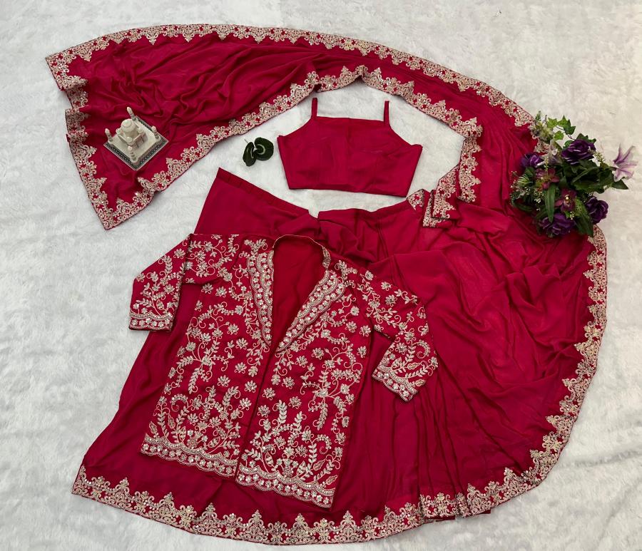 Ready to Wear Chinnon Saree - Image 4