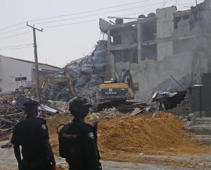 Fresh Scare In Lagos As Two-Storey Building Collapses On Residents Fresh Scare In Lagos As Two-Storey Building Collapses On Residents