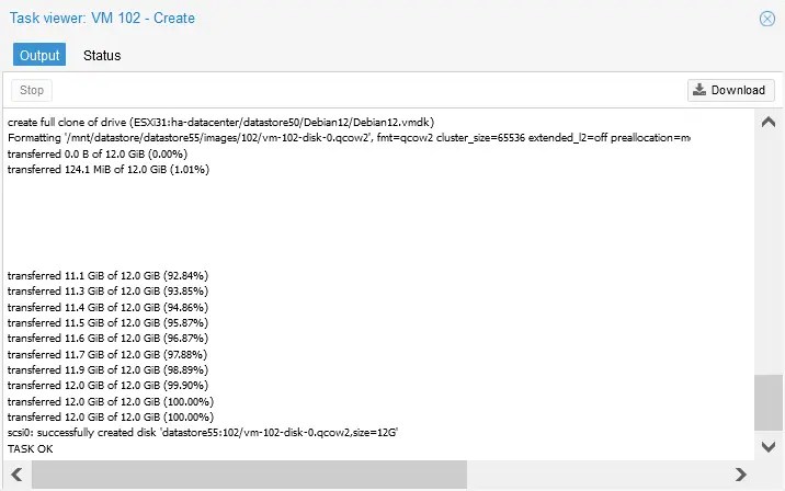 VMWare ESXi to Proxmox: VM Migration Tutorial (37) VMWare ESXi to Proxmox: VM Migration Tutorial (37)