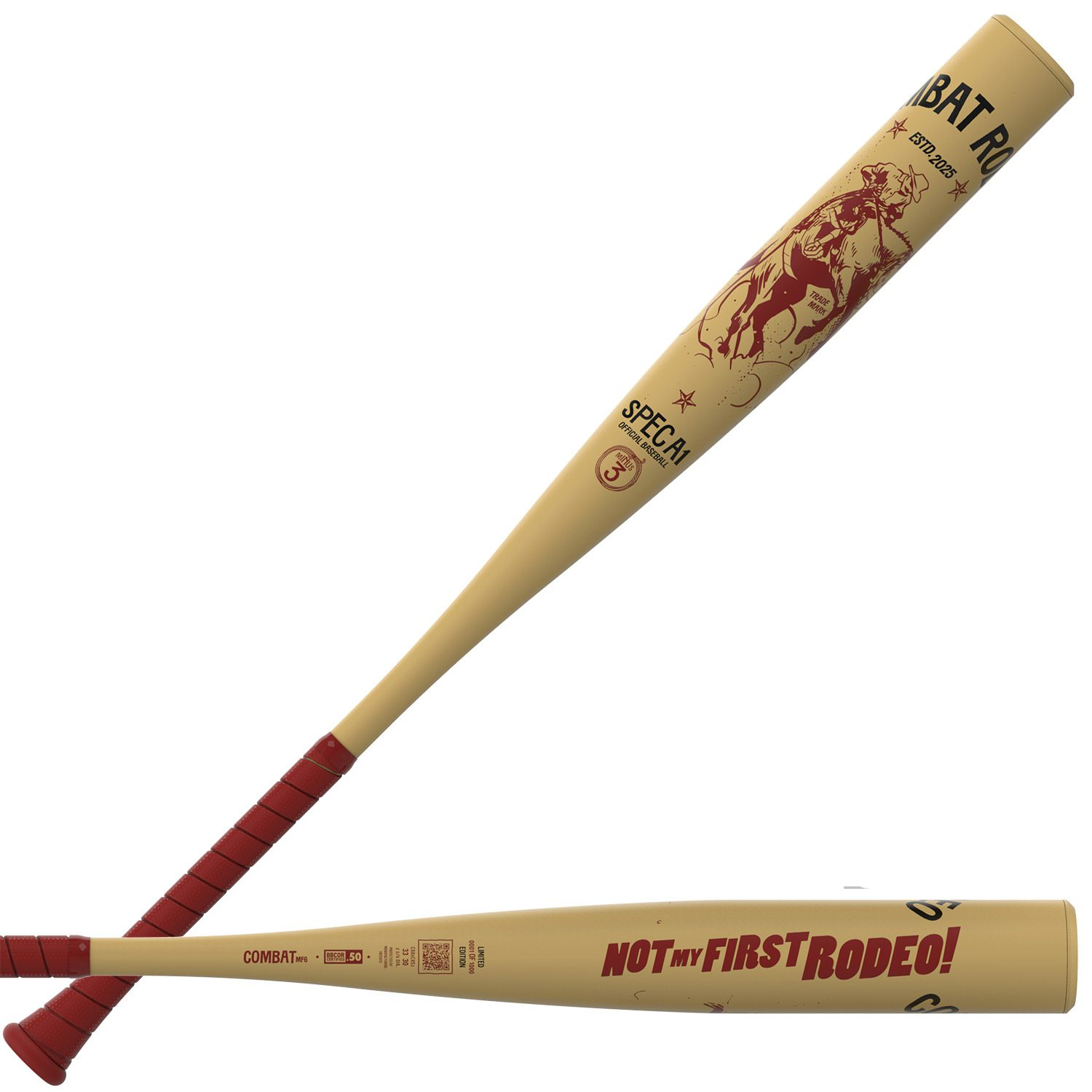 2026 Combat MFG Rodeo SPEC-A1 BBCOR Bat (-3) | Not My First Rodeo