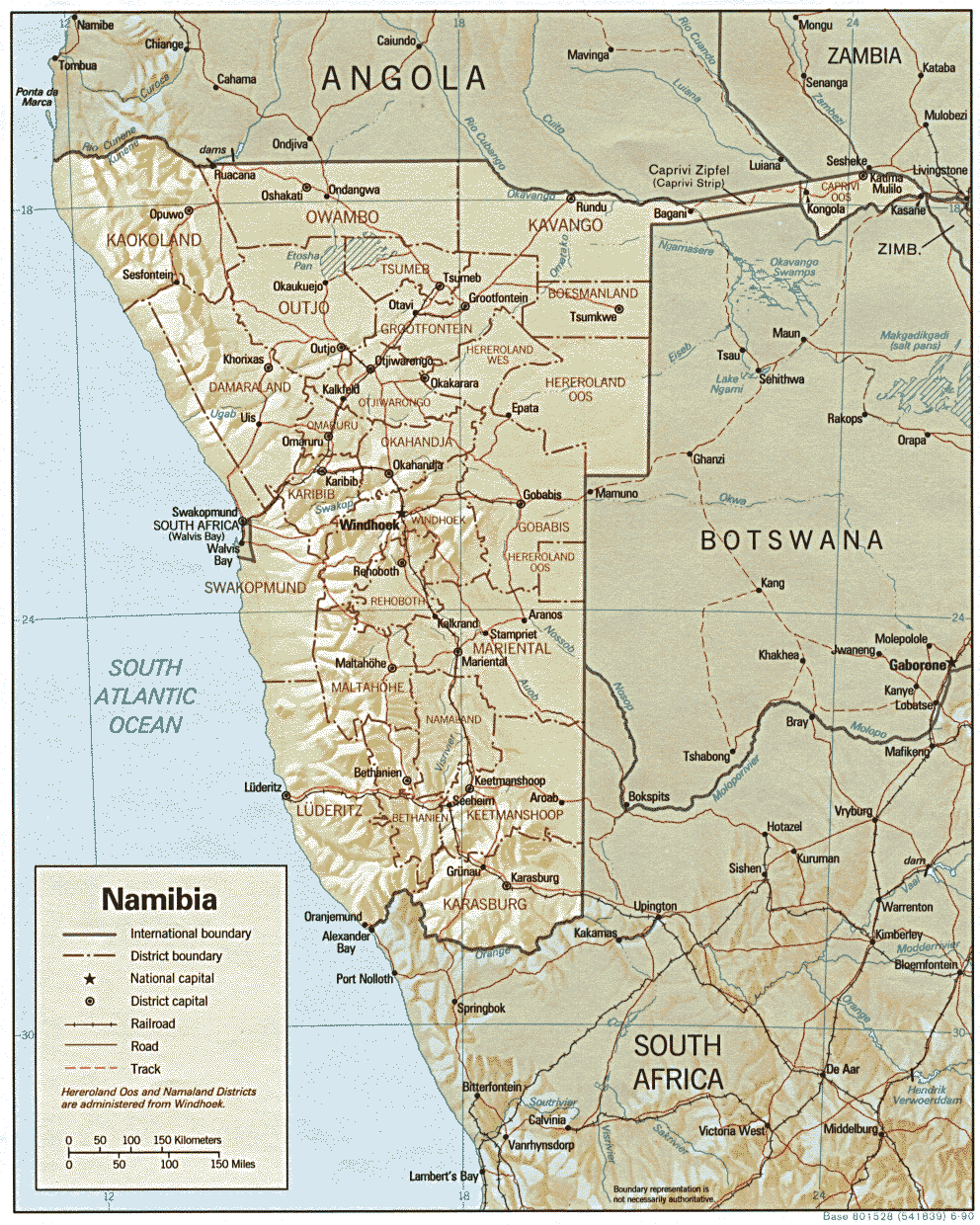 Maps Namibia Namibiaold 