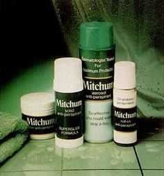 Mitchum antiperspirant, 1970s-1980s