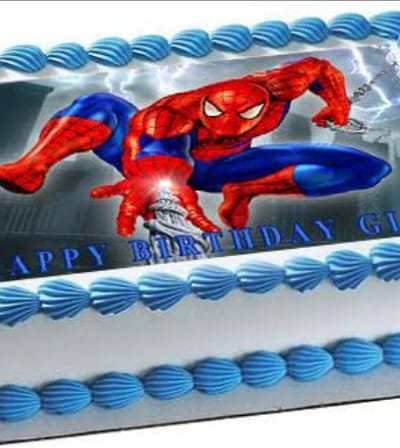 SPIDER MAN PHOTO CAKE 3 LB