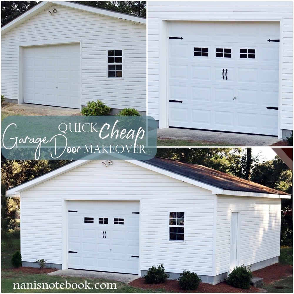 Quick Cheap Garage Door Makeover Nani S Notebook