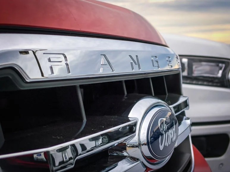 Ford Ranger Logo on a Car