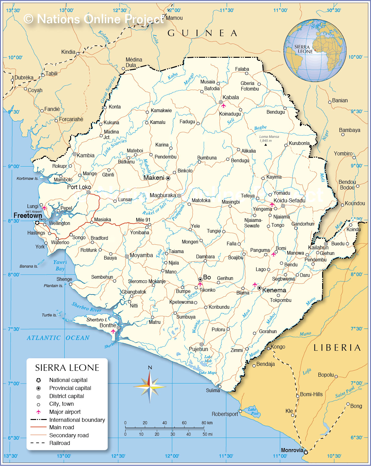 Karte Sierra Leone B Rgerkrieg In Sierra Leone TCAEDT Sierra Leone Map 