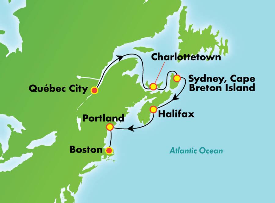 7 Day Canada New England From Quebec Norwegian Cruise Line
