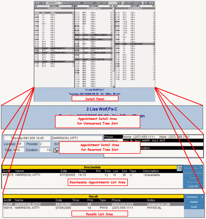 Scheduling Window Detail Panel - Premium Gradient Image - HD