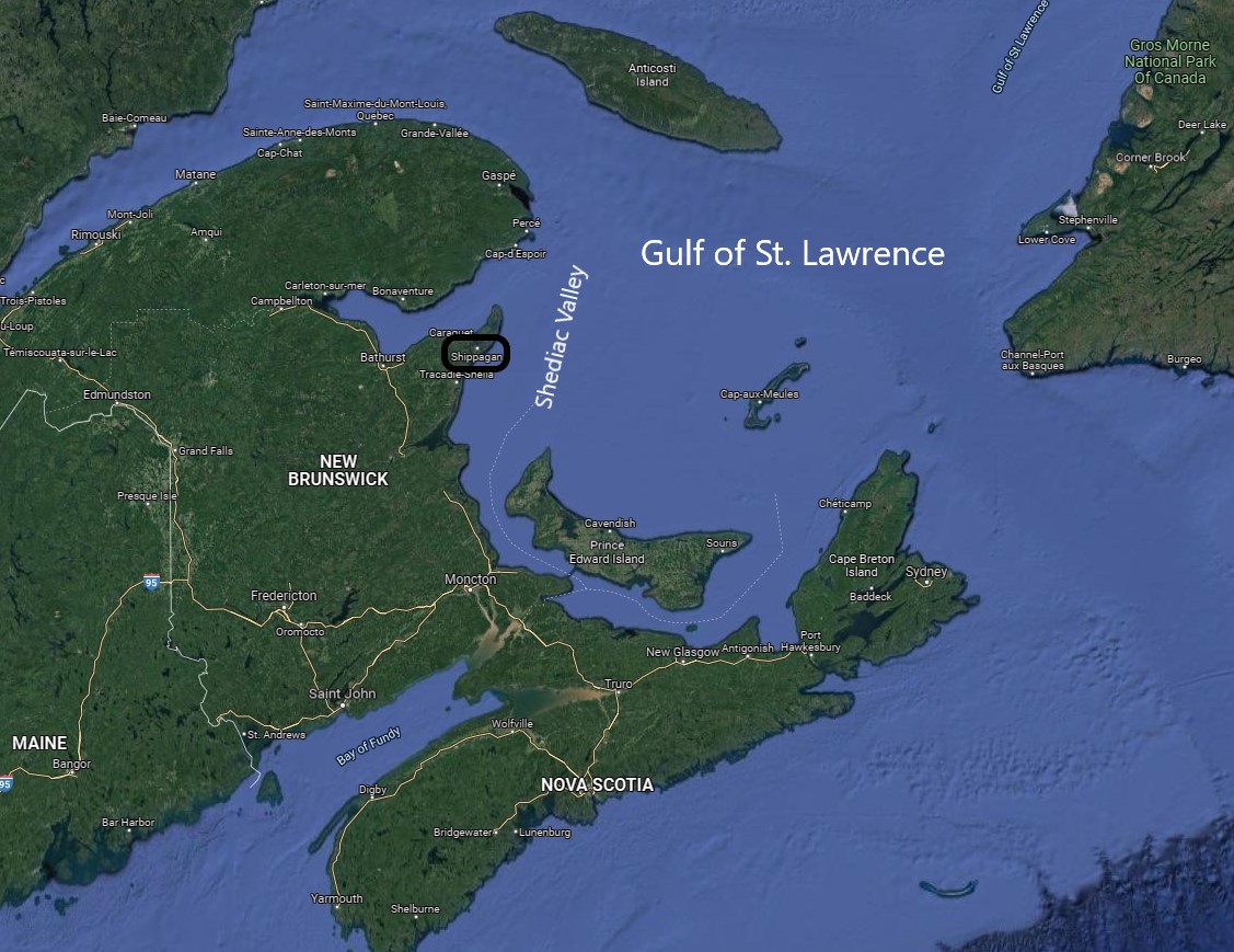 Gulf Of St Lawrence Map Gsl 