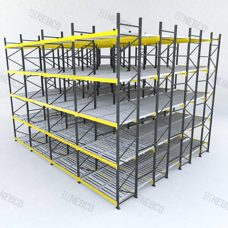 Gravity fed racking systems features and benefits