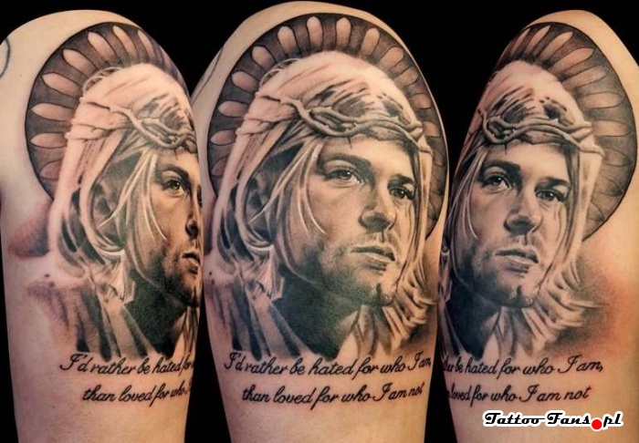 Best 80 Kurt Cobain Tattoos - Page 2 Of 2 - Nsf - Music Magazine 486_x_700_jpg