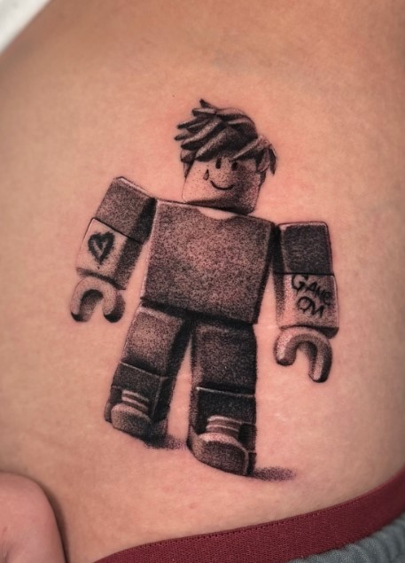 Creative ROBLOX Tattoo Ideas Express Your Passion For Gaming NSF Tech ROBLOX Tattoo 