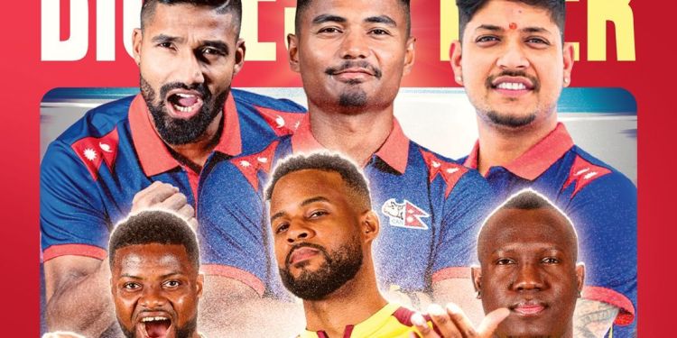 नेपालले वेस्टइन्डिजसँग टी-२० आई सिरिज खेल्ने