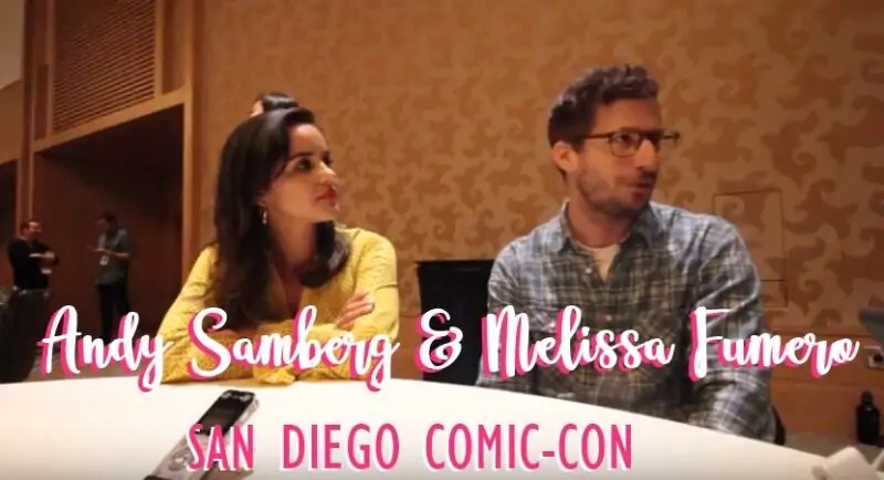 SDCC Interview: Andy Samberg and Melissa Fumero from ‘Brooklyn Nine-Nine’ [EXCLUSIVE]