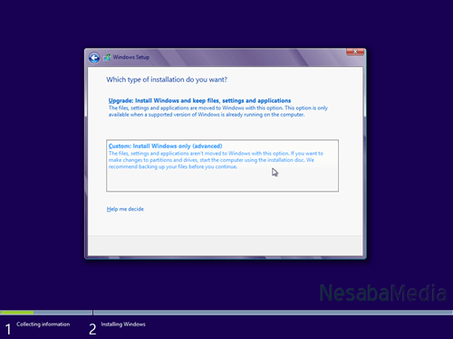 cara menginstal windows 8