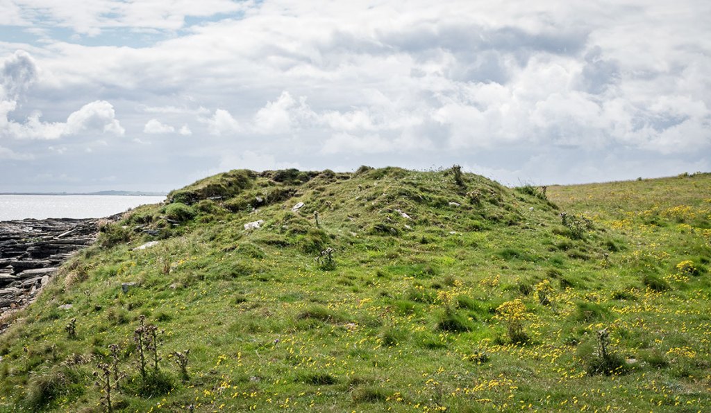 The remains of Egmondshowe, from the north, in 2025. (📷 Sigurd Towrie)