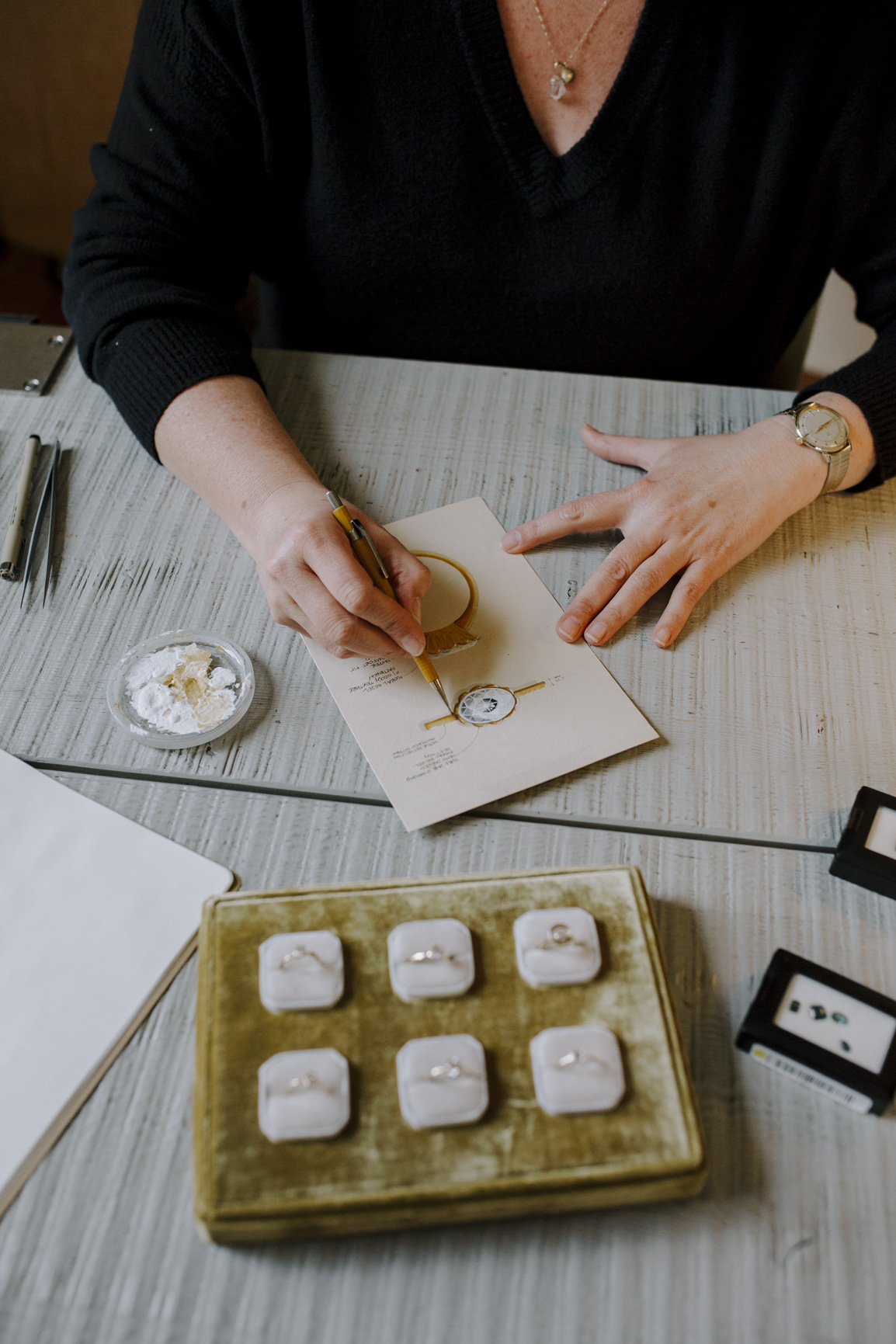 design your engagement ring together Portland jeweler