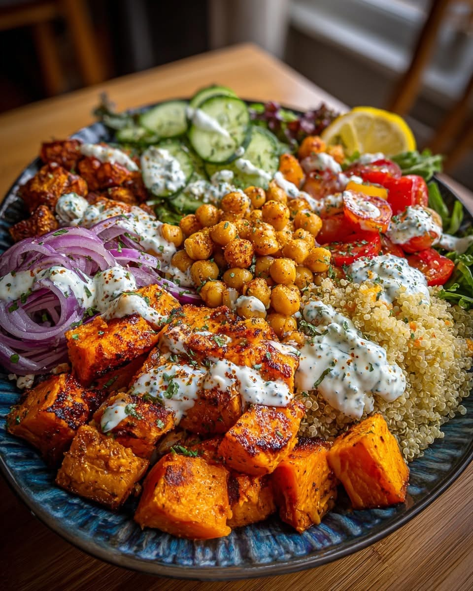 Healthy salad with greens, avocado, and chicken supporting post-cancer wellness.