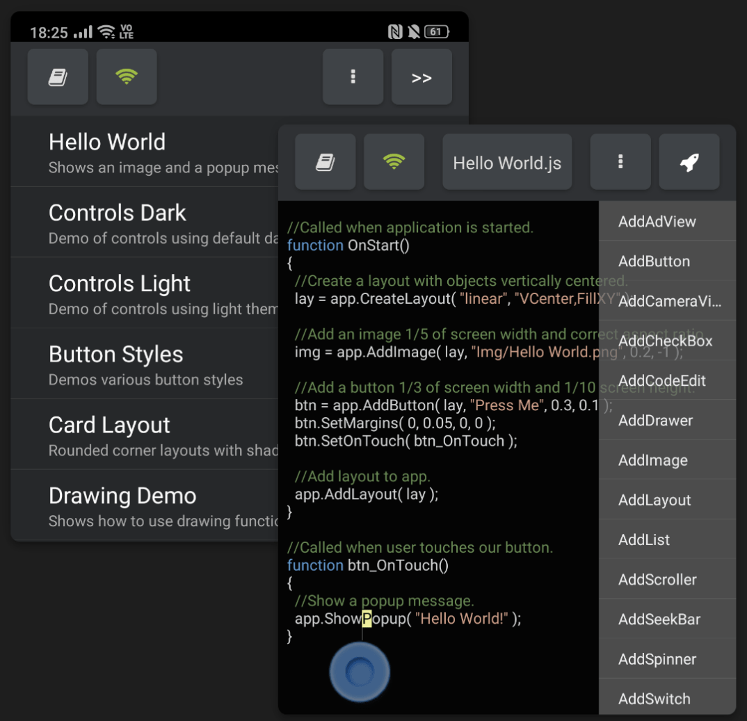 Droidscript Building Simple Android Apps Using Javascript Inspired To Educate - Download Professional Colorful Design | 4K