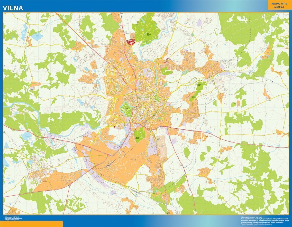 Wilna 2026 02 03 20 20 Bei Netmaps Karten Deutschland Vilnius Wall Map 