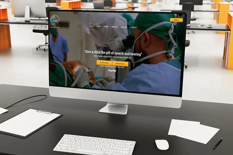 Website Design Desktop Example