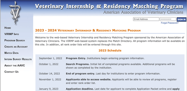American residency and internship matching program - NeuronaVet