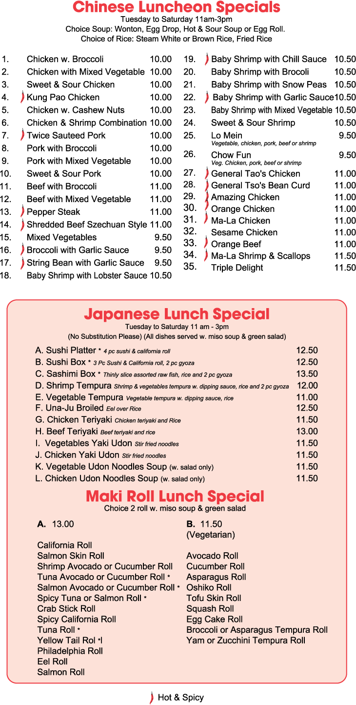 New dumpling & sushi house