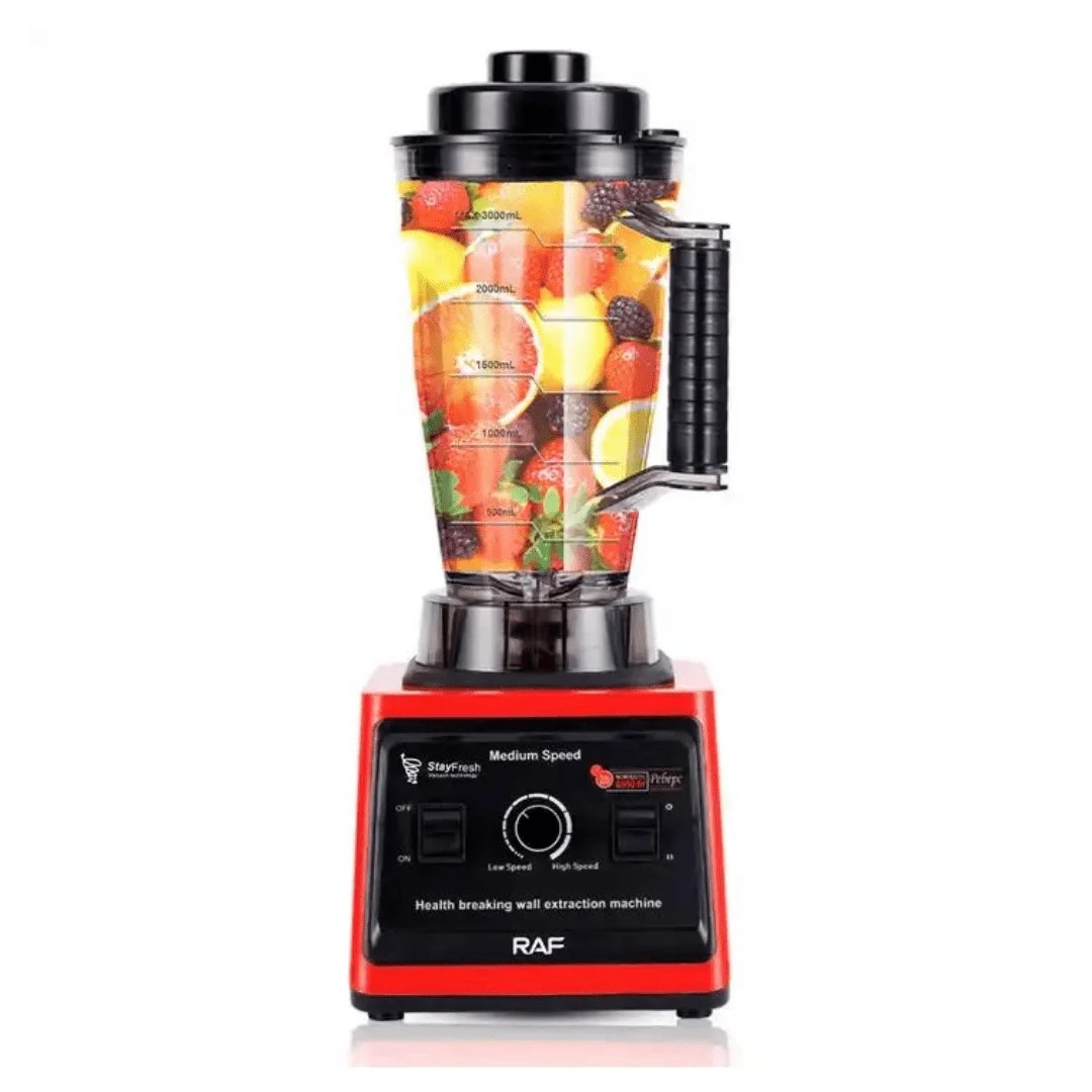 RAF R.2842 Electric Blender with 3L BPA-Free Jar and 2400W Motor