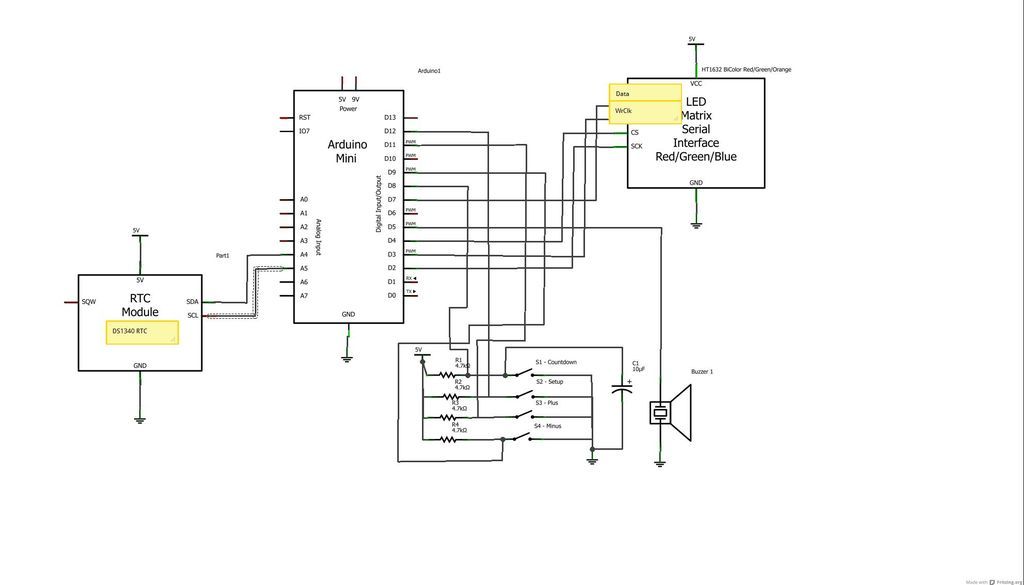 Countdown Clock Circuit Diagram - Circuit Diagram