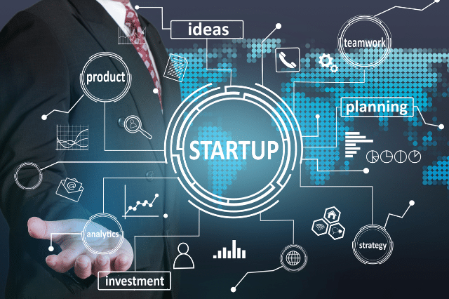 Buscar Concepto de inversión en startups y planificación empresarial