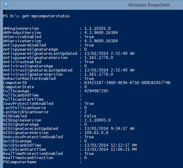 Managing Microsoft Defender in PowerShell in Windows 8 | Next of Windows