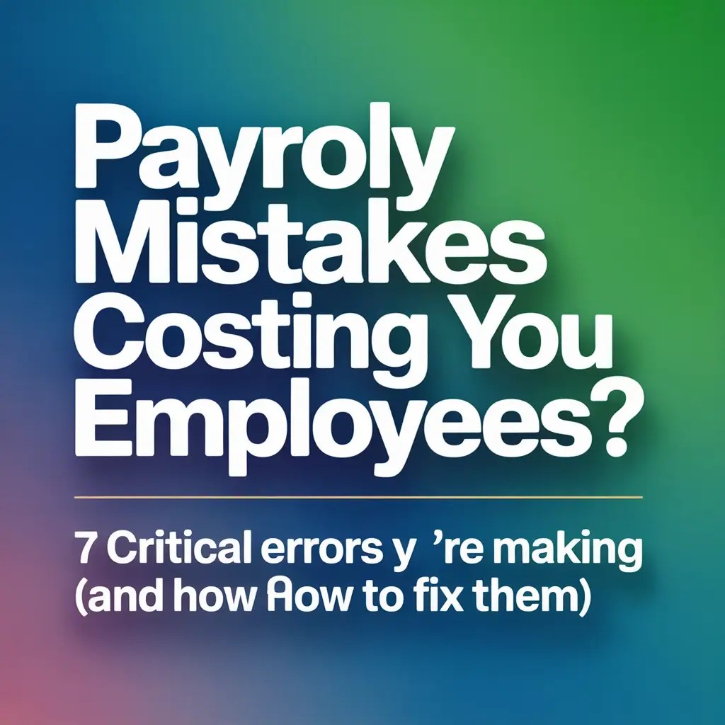 Read more about the article Payroll Mistakes Costing You Employees? 7 Critical Errors You're Making (And How to Fix Them)