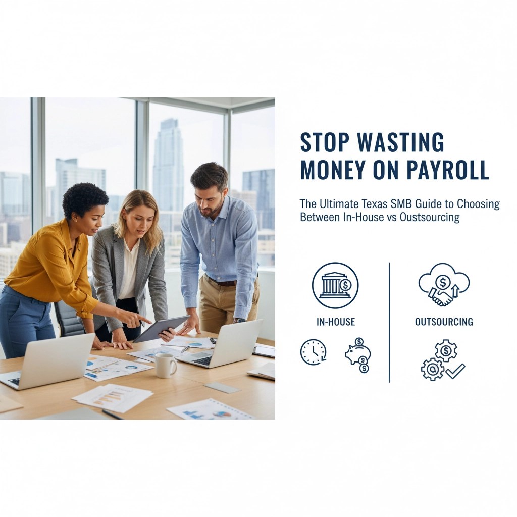 Read more about the article Stop Wasting Money on Payroll: The Ultimate Texas SMB Guide to Choosing Between In-House vs Outsourcing