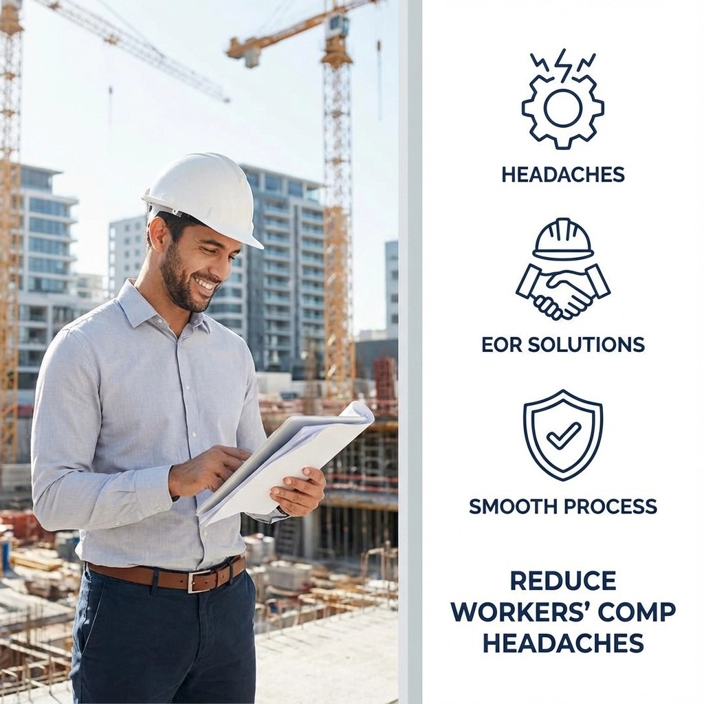 Read more about the article How EOR Services Reduce Workers' Comp Headaches in Construction & Trades