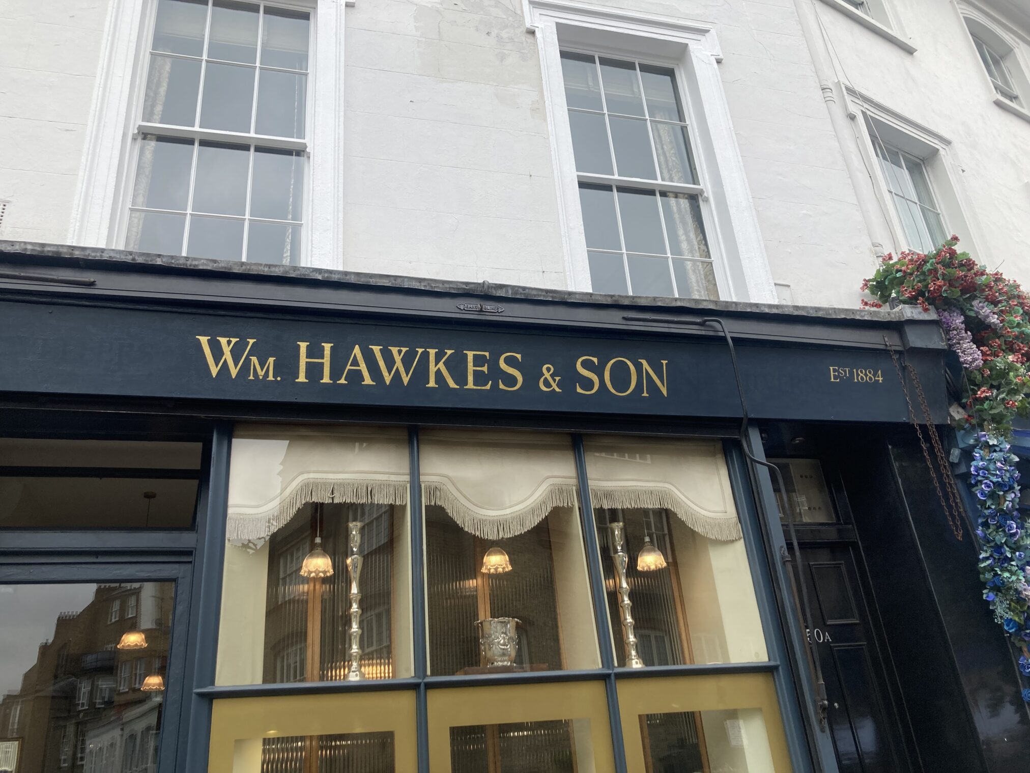 Hand painted vintage signs, Hawkes Jewellers Walton Street Chelsea