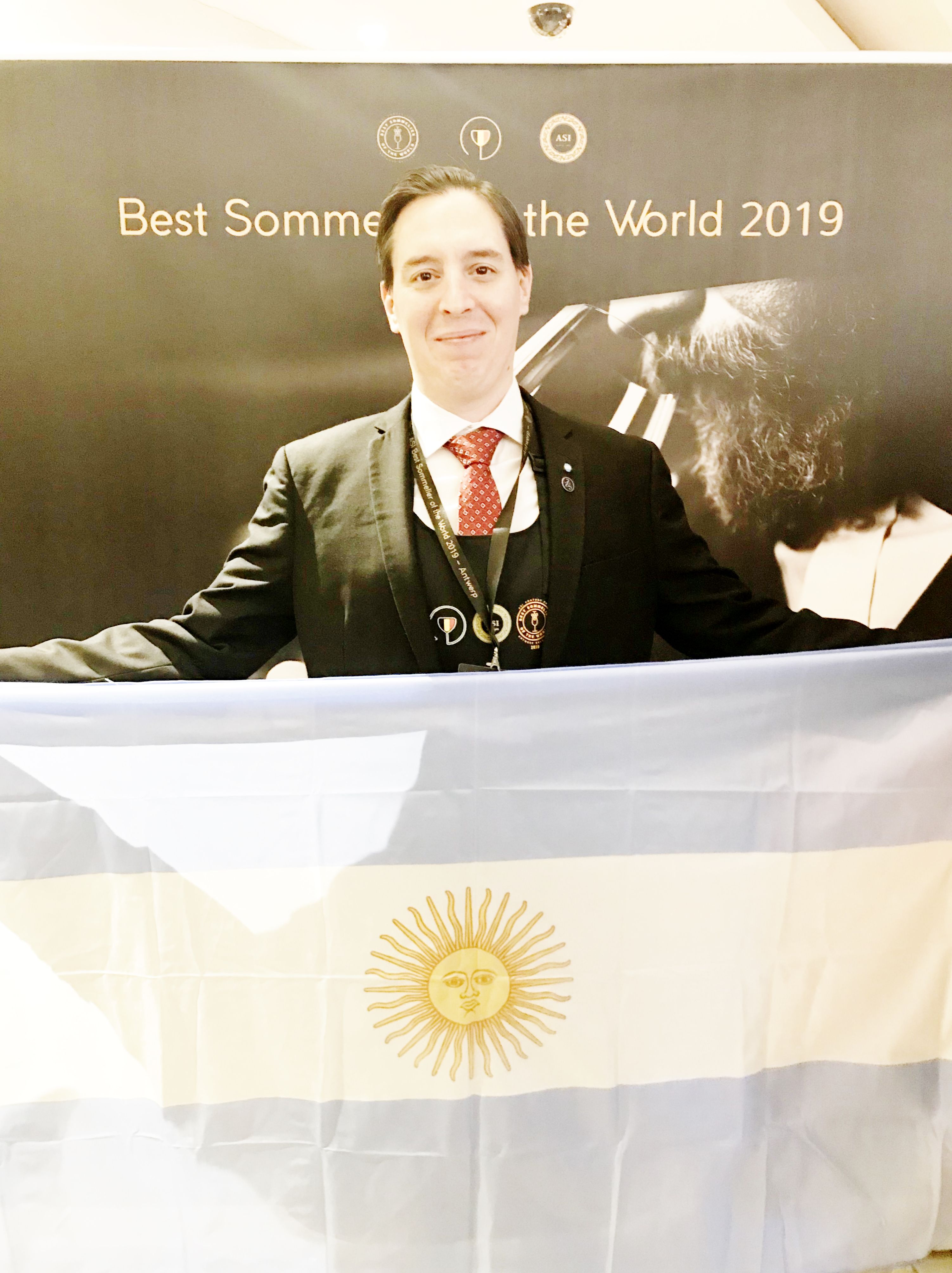 Martín Bruno en el Concurso ASI Mejor Sommelier del Mundo Bélgica 2019