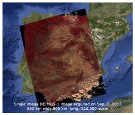 Uydu görüntüleri kullanılarak deniz dibindeki fayların tespit edilmesi . Nik Sistem Deimos 1