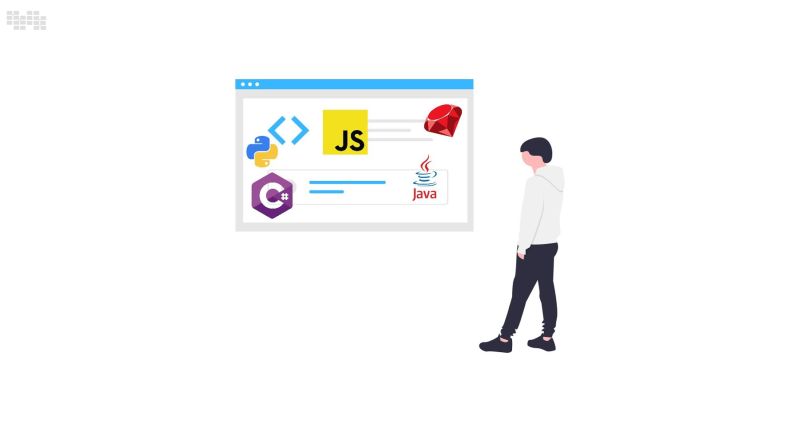 Top Programming Language Trends That Will Reign The Digital - Premium Minimal Illustration Gallery - High Resolution