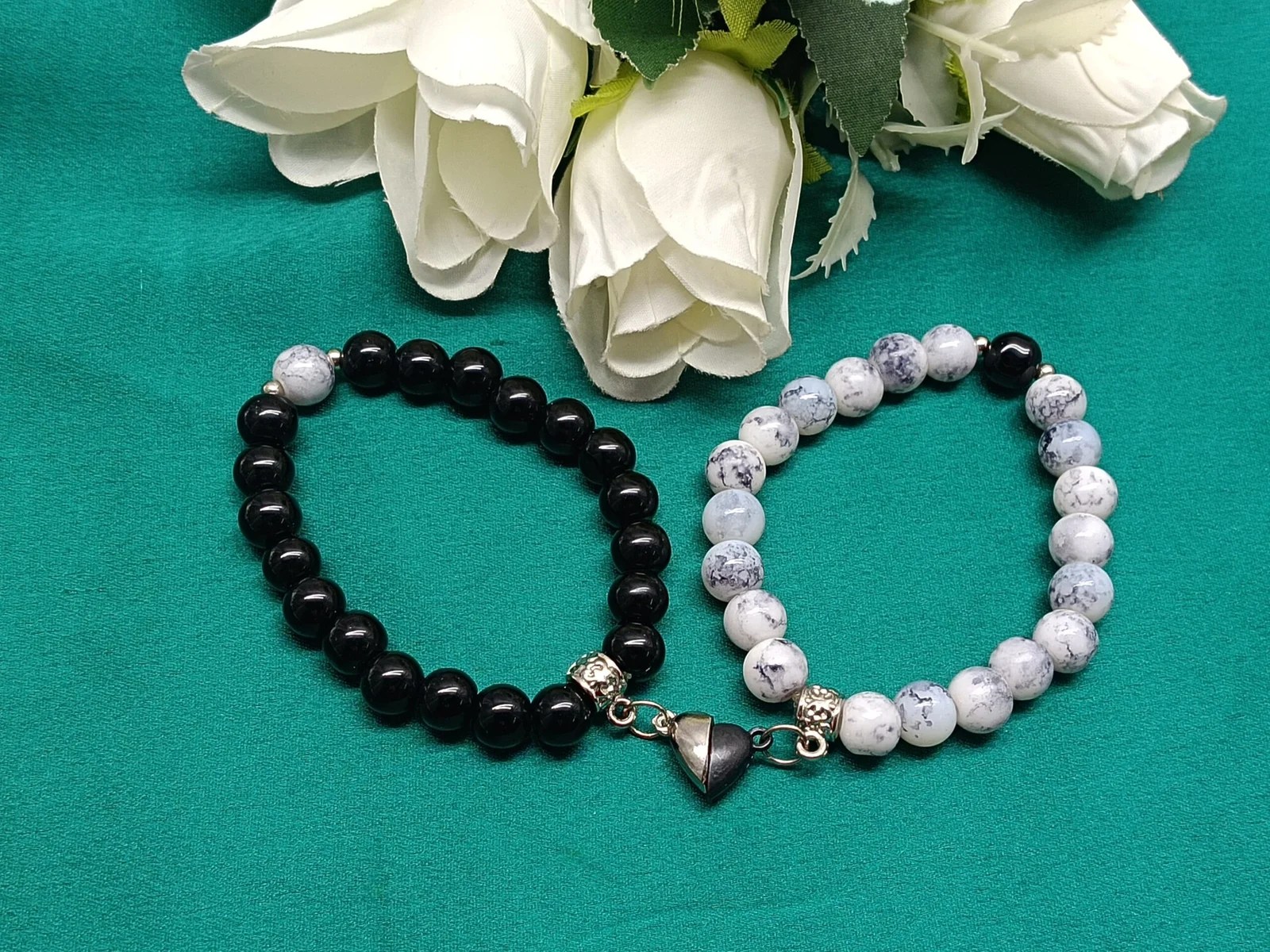 Magnetic Heart Couple Bracelet