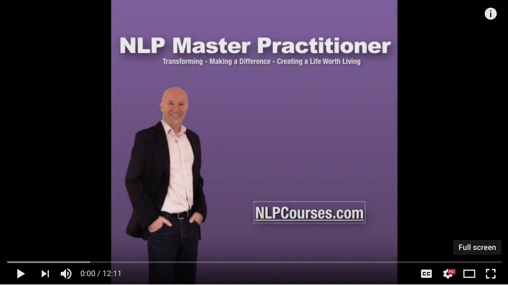 NLP Master Practitioner training