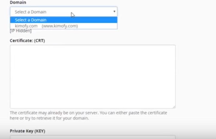 migrazione da http a https certificato come inserirlo