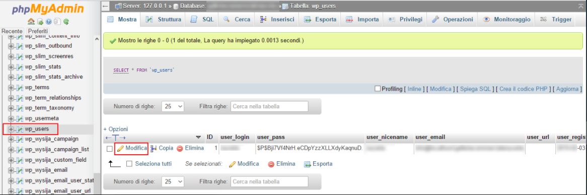 File Php di PHPmyadmin di WordPress