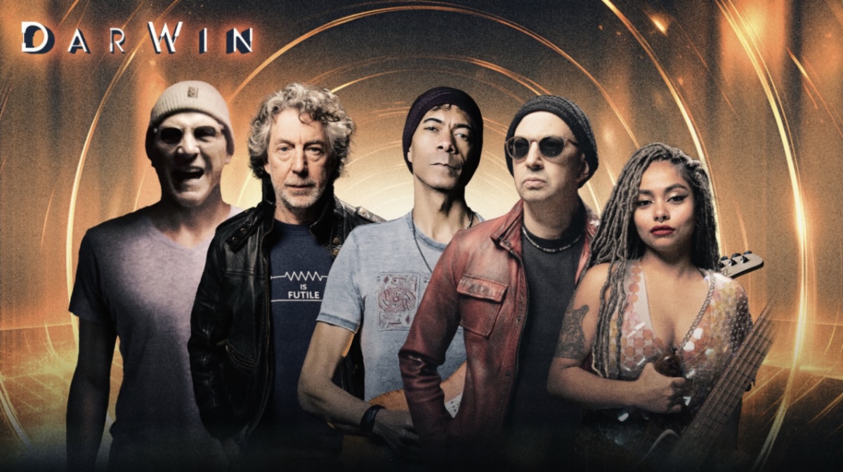 DarWin supergroup featuring Simon Phillips, Matt Bissonette, Mohini Dey, Greg Howe and DarWin.