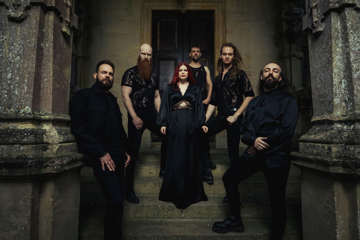Blackbriar performing gothic metal with atmospheric lighting and dramatic styling
